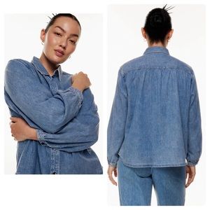 Wilfred Free Button Long Sleeve Denim Shirt